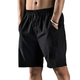 Riolio Summer Men's Shorts Casual Elastic Drawstring Loose Shorts Joggers Outdoor Fitness Breathable Sports Short Pants
