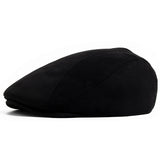Riolio New Suede Autumn Winter Beret Fashion Vintage Men Women Newsboy Hat Casual Flat Visor Cap Berets For 54-58cm Head Circum Ference