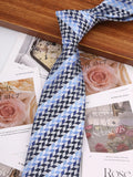 Riolio  Woven Striped Ties For Men Women Jacquard Neck Tie For Wedding Business Classic Groom Neckties Fashion Men's Neck Tie
