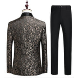 Riolio  Wedding suit men formal dress Fashion trend show host's clothing Evening dress 2piece set High-quality stage performance suit