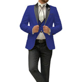 Riolio  Men's 3 Piece Tuxedo Suit Set with Shawl Lapel Blazer Vest And Pants High Quality Regular Fit for Wedding Business Prom