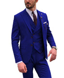 Riolio  Purple XS-6XL Luxury Men Suit 3 Piece Blazer Vest Pant Elegant Wedding Party Groom Best Man Tuxedo Men Suits