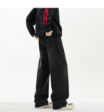 Riolio New Men's Jeans Washed Jeans Pants Unisex Drawstring Denim Pants Male Streetwear Korean Straight cylinder loose Cowboy Trousers