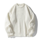 Riolio  Autumn Winter Men's O-Neck Warm Sweater Casual Men Cashmere Cargo Knitted Pullover Men Classic Loose Knitwear Sweaters Clothing