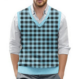 Riolio  Top For Man Chess Vest Waistcoat Diamond Grid Woolen Sweater Vest Sleeveless Jackets For Men Vest Men Chaleco Lana