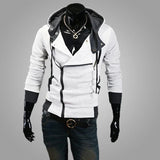 Riolio Casual Man Hoodie Sweatshirt Slim Male Zipper Streetwear Cardigan Hoodies Outerwear Black Sportswear Men Hooded Jacket