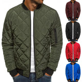 Riolio M-3XL Winter New Jacket Men's Baseball Collar Mesh Pressed Lightweight Jacket Vintage Flight Casual Long Sleeve