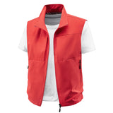 Riolio  Men Outdoor Leisure Breathable Sleeveless Vest Men Solid Fishing Photography Waistcoat Tactical Casual High-Quality Vests Male