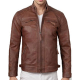 Riolio MEN Slim Fit Faux Leather Outwear Coats Man Men's Black PU Leather Biker Classics Jacket VINTAGE MOTORCYCLE JACKETS FOR men