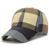 Riolio New Unisex Spring Summer Women Men Plaid Baseball Caps Outdoor Cool Lady Male Sun Cap Hat for Women Men Fashion