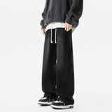 Riolio  Men Vintage Straight Wide Leg Jeans Retro Loose Casual Denim Trousers Man Women Streetwear Jeans Pants Neutral Baggy Jeans