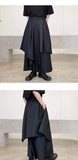 Riolio Mountain Village Yesis Men's Casual Black Pants Irregular Style Trendy Japanese Wind Tassel Sword Samurai Skort Summer