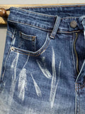 Riolio  New Summer Classic Fashion Retro Blue Denim Shorts Men's Casual Loose Straight Leg Stretch Sports High Quality Shorts 28-36