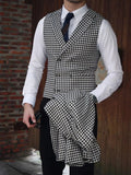 Riolio  Stylish Newest Plaid Suit Set 3 Pieces For Men Dancing Sets Handsome Slim Fit Men's Suits Banquet Wear Notched Lapel Tuxedo