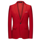 Riolio Mens Stylish Colorful Slim Fit Casual Blazer Jacket Green Purple Black Yellow Wedding Prom Formal Suit Coats For Men