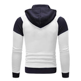 Riolio Men Hooded Fleece Zip Hoodie Men Thick Solid Color Sweatshirt Mens Casual Hoodies Sportswear Hooded Sweatshirts