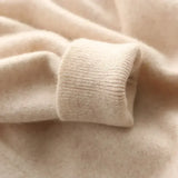 Riolio  Men's Cashmere Warm Pullovers Sweater V Neck Knit Autumn Winter Fit Tops Male Wool Knitwear Jumpers Bottoming shirt Plus Size