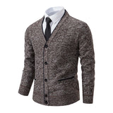 Riolio Men's knitted cardigan casual V-neck autumn and winter new sweater coat