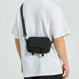 Riolio  Small Men Shoulder Crossbody Bags Canvas Casual Travel Men's Messenger Bags Fashion Oxford Cloth Waterproof Cycling Man Handbag