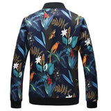 Riolio Plus Size 6XL-M 2024 Autumn New Printed Jacket Fashion Slim Fit Mens Casual Bomber Jacket Cardigan Zipper Coats Windbreaker Coat