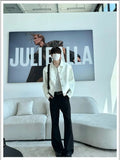 Riolio American Street High-end Coat Trendy Leather Jacket Korean Elegant 2025 Spring Men's New PU Lapel Slim Loose Jacket Aesthetic