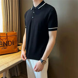 Riolio  Men's Summer Casual Fashion Polo Shirt is Versatile and Suitable for Any Occasion with Lightweight and Breathable Fabric