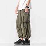 Riolio  Harajuku Y2k Baggy Cargo Pants Joggers Streetwear Ankle-Length Casual Harem Long Trousers Men Wide Leg Oversize New