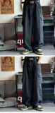 Riolio  Baggy Jeans Men's Oversize Cargo Korean Black Wide Pants Streetwear Hip Hop Harajuku Male Fashion Straight Denim Pants