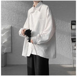 Riolio  Men's Chinese Textured Long-sleeved National Style Shirt Spring Design Boys' Shirts Men's Clothing