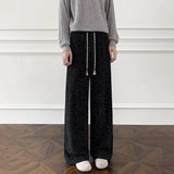 Riolio  Mens Trousers Texture Twill Plain Casual Pants Autumn Outdoor Daily Versatile Youth Loose Straight Pants Men'S Clothing New