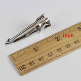 Riolio  Jewelry Cute Beard Tie Clip Gentlemen Classy Necktie Bar Clasp Clip Pin Anchors Fishhook Feather Shape Multi-functional Clamp
