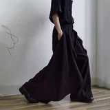 Riolio  XS-5XL Y2k Irregular Skirt Pants Gothic Dark  Multi-Layer Casual Pants Genderless Streetwear Fashion Youth Wide-Leg Pants Unisex