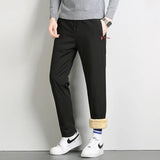 Riolio New Men's Winter Lambswool Warm Cotton Sweatpants Men Outdoor Leisure Thickened Jogging Drawstring Pants High Quality Pants Men
