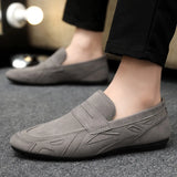 Riolio  Hot selling plus size men's casual single shoes breathable one foot lazy shoes soft soled driving shoes