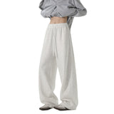 Riolio  Sweatpants Men Straight Casual Pants Loose Fit Elastic Waistband Drawstring Tapered Outdoor Joggers Patchwork Athletic Trousers