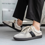 Riolio  Shoes men Trend Casual Sneakers Comfortable Lace Up Flats Tennis Shoe Breathable Walking Jogging Shoe