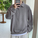 Riolio Sweatshirts Men Autumn New Arrival American Style Vintage Loose Casual Design Solid Outwear All-match Ropa Para Hombre Harajuku