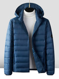 Riolio 80% White Duck Down Padded Winter Jacket Men New Lightweight Hooded Windbreaker Coat Casual Warm Jacket Plus Size 8XL