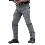 Riolio  Men Ripstop Tactical Cargo Pants Multi Flap Pockets Adjustable Cuff Lightweight Windproof Outdoor Hiking Trekking Work Trousers