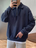 Riolio Sweatshirts Men Autumn New Arrival American Style Vintage Loose Casual Design Solid Outwear All-match Ropa Para Hombre Harajuku