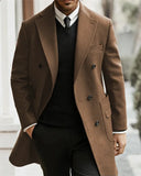 Riolio  Modern Man Trench Coat Customized Full Man Terno Fashion Notched Lapel Double Breasted Elegant Men's Winter Jacket Men Jacket