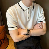 Riolio  Men's Summer Casual Fashion Polo Shirt is Versatile and Suitable for Any Occasion with Lightweight and Breathable Fabric