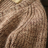 Riolio British Vintage Sweater High-end Men's Autumn Winter Knitted Cardigan Mature Business Knitted Jacket  Thicken Button V-neck Coat