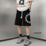 Riolio  Summer Men and Women Street Trend Personalized Letter Printed Basketball American Sports Pants Loose Hip Hop Casual Shorts y2k