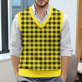 Riolio  Top For Man Chess Vest Waistcoat Diamond Grid Woolen Sweater Vest Sleeveless Jackets For Men Vest Men Chaleco Lana