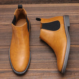 Riolio 40-46 Chelsea Boots Men Brand Comfortable Fashion Chelsea Boots