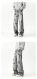 Riolio Jeans Men's New Denim Pants wash jeans New Fashion High Quality Washed Male Jeans Loose Wide Leg Trousers Straight Casual jean