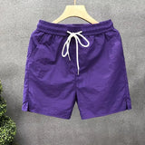 Riolio  Ice Silk Men's orts Summer Spor Casual Beachwear Qui Dry Loose Fit Polyester Fiber Youth Active Sle Faionable Pattern