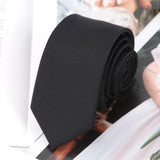 Riolio  Mens Ties Champagne Red Black Solid Skinny Necktie Women Casaual Dress Gifts Wedding Neck Ties for Men Groom Shirt Accessories