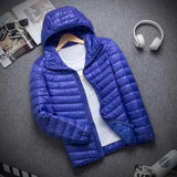 Riolio New Brand Autumn Winter Light Down Jacket Men's Fashion Hooded Short Large Ultra-thin Lightweight Youth Slim Coat Down Jackets